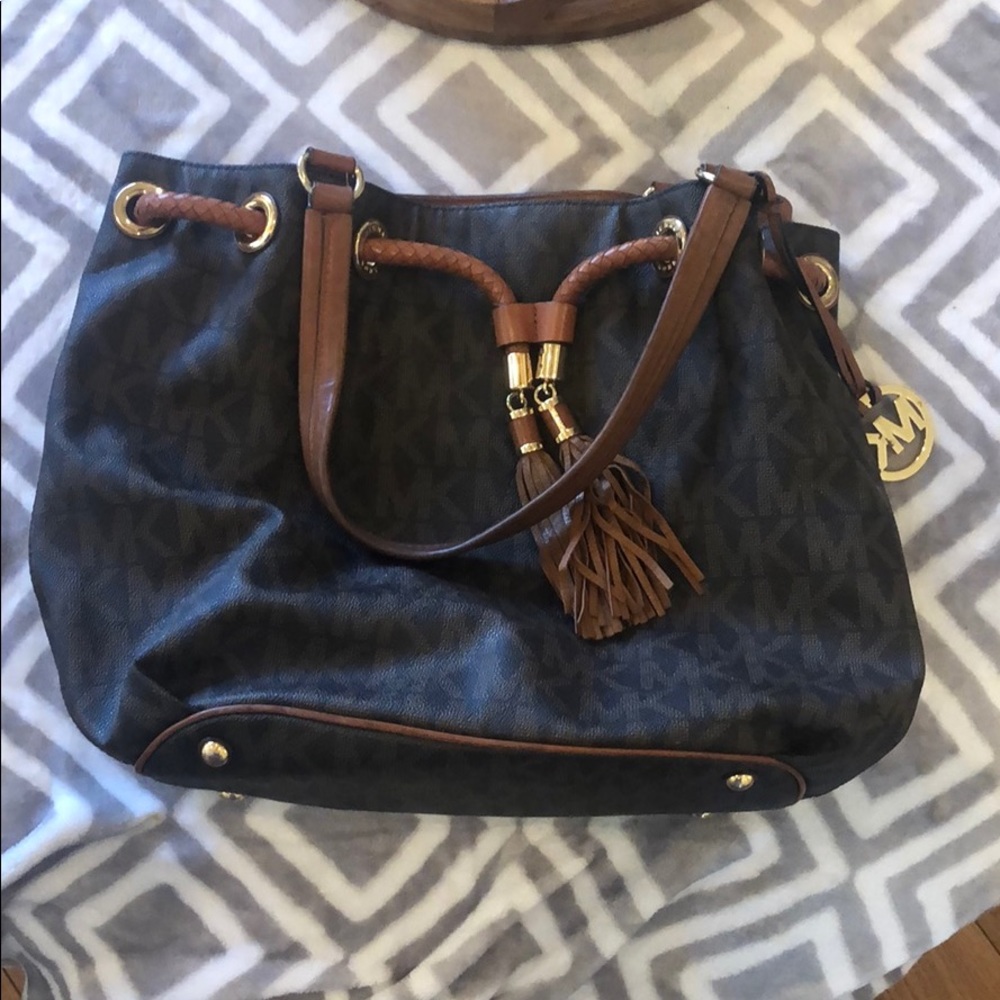 Michael Kors purse brown hobo